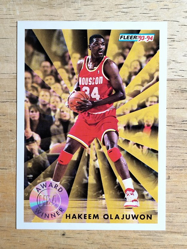 1993-94 Fleer #230 Hakeem Olajuwon AW