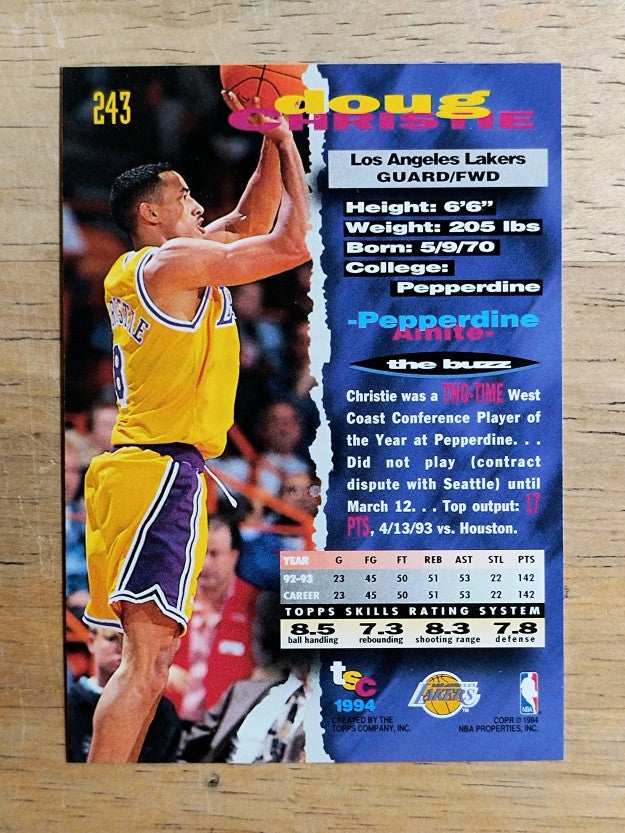 1993-94 Stadium Club #243 Doug Christie