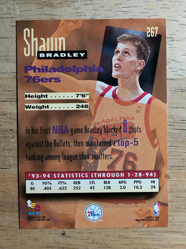 1993-94 Stadium Club #267 Shawn Bradley NW