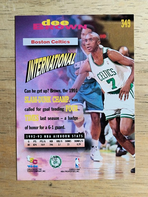 1993-94 Stadium Club #349 Dee Brown FF