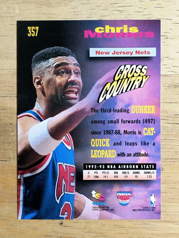 1993-94 Stadium Club #357 Chris Morris FF