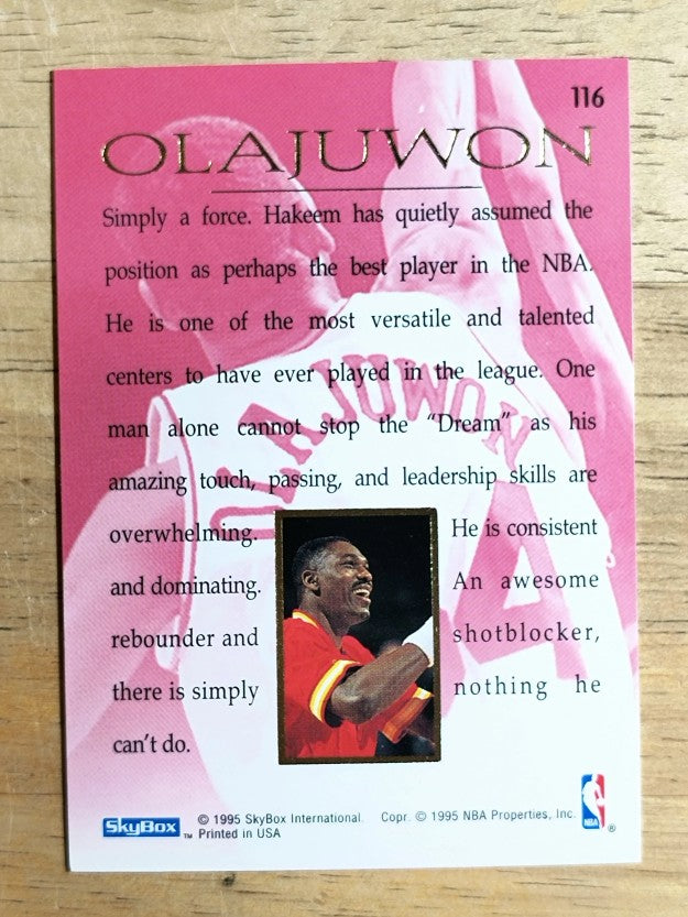 1994-95 Emotion #116 Hakeem Olajuwon MAS