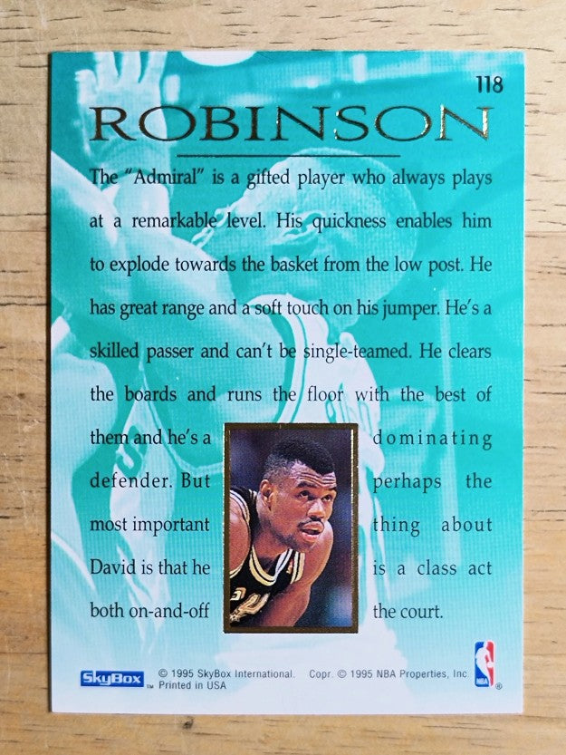 1994-95 Emotion #118 David Robinson MAS