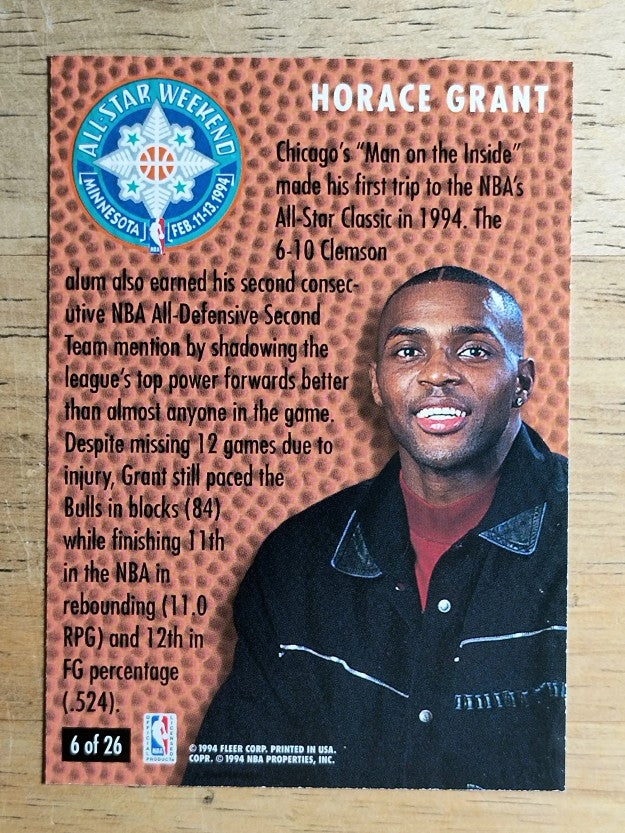 1994-95 Fleer All-Stars #6 Horace Grant