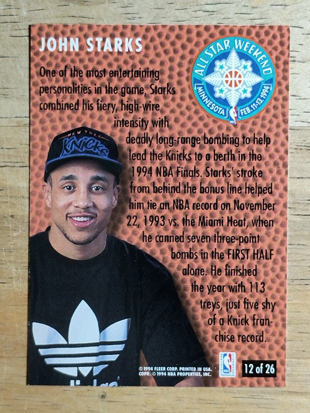 1994-95 Fleer All-Stars #12 John Starks