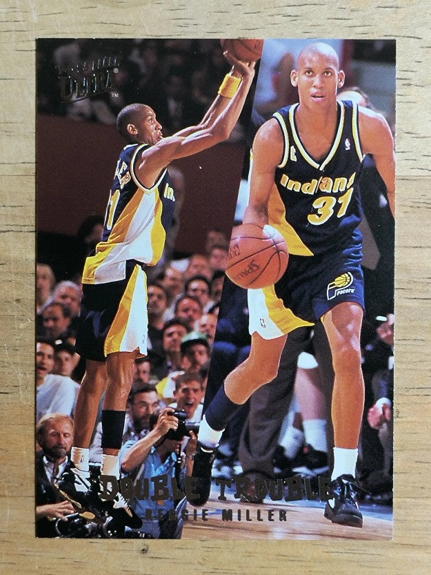 1994-95 Ultra Double Trouble #5 Reggie Miller