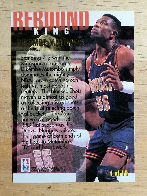 1994-95 Ultra Rebound Kings #4 Dikembe Mutombo