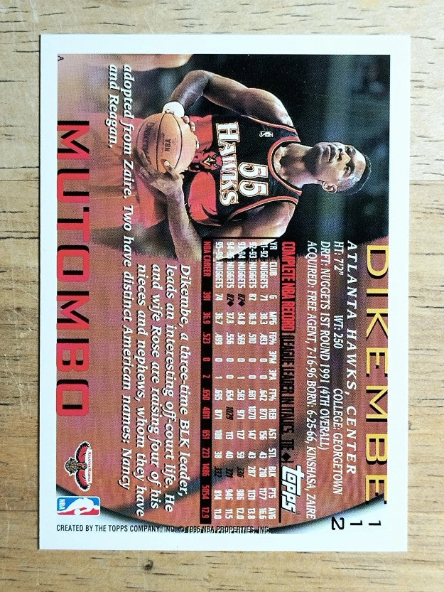 1996-97 Topps #112 Dikembe Mutombo