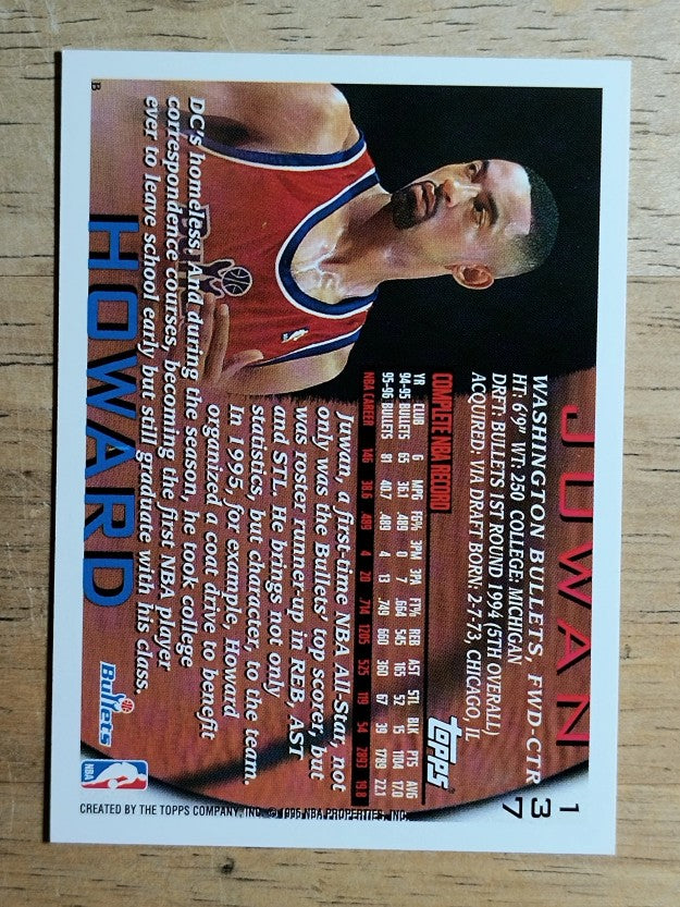 1996-97 Topps #137 Juwan Howard