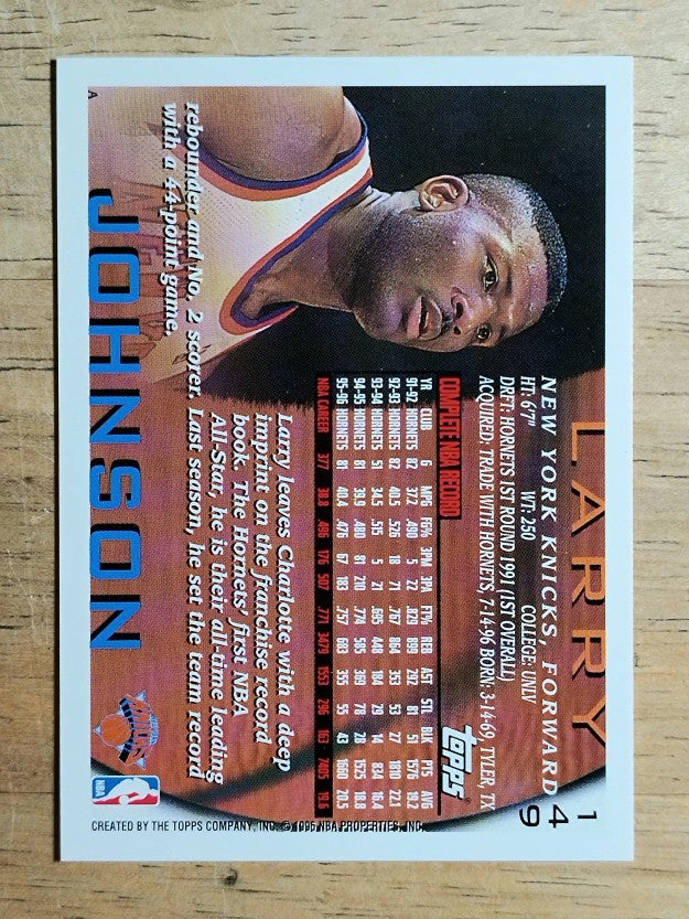 1996-97 Topps #149 Larry Johnson