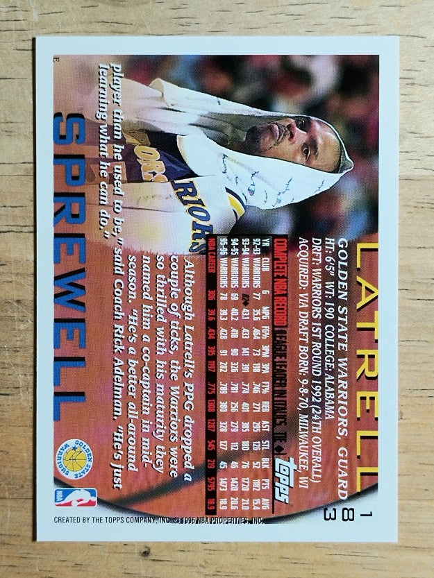 1996-97 Topps #183 Latrell Sprewell