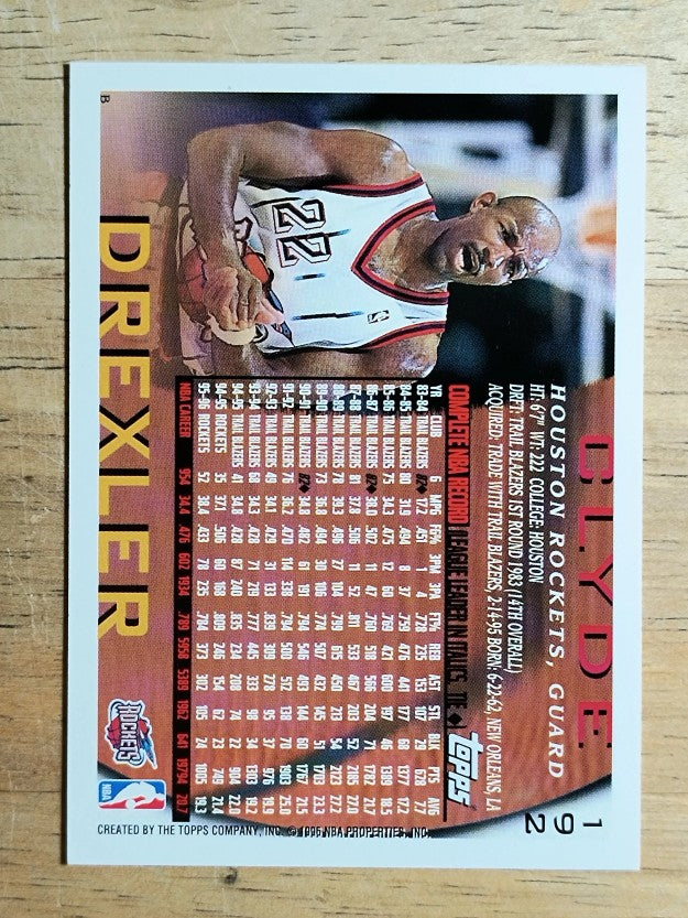 1996-97 Topps #192 Clyde Drexler
