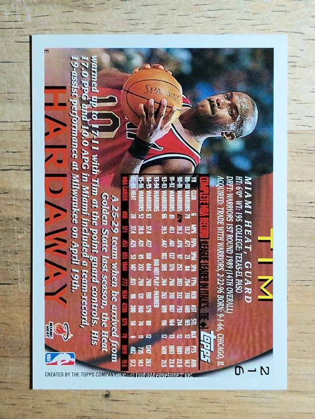 1996-97 Topps #216 Tim Hardaway