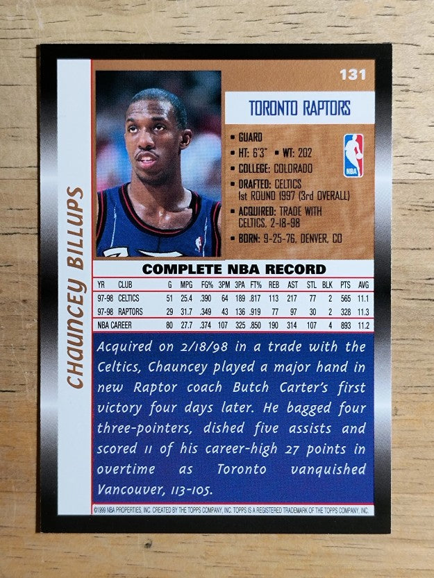 1998-99 Topps #131 Chauncey Billups