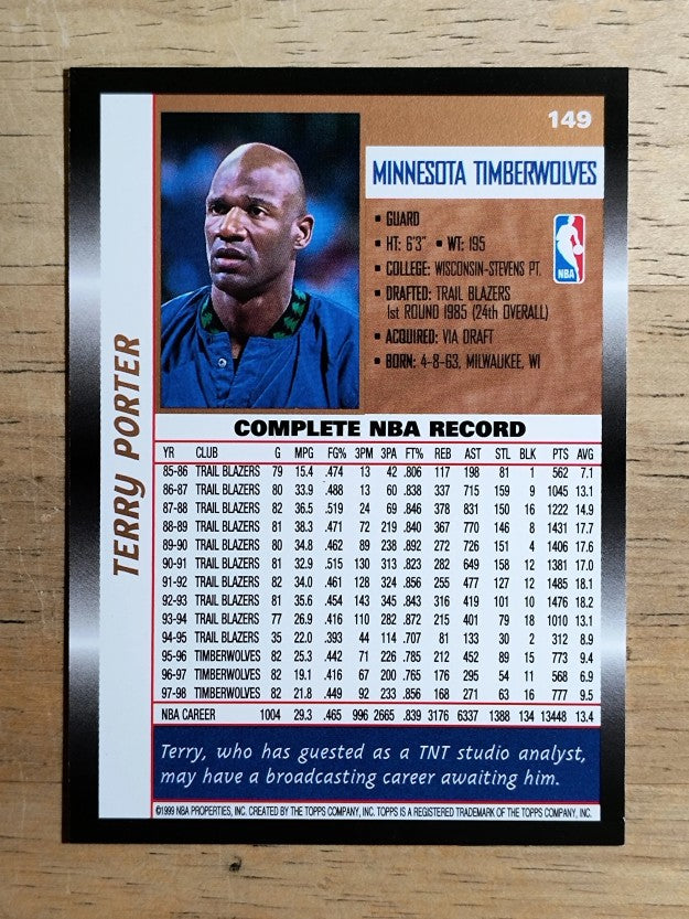 1998-99 Topps #149 Terry Porter
