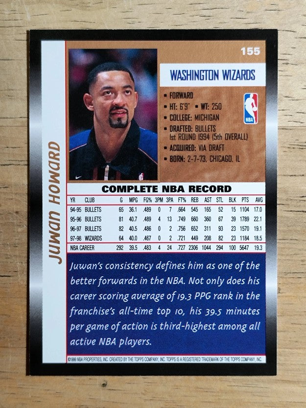 1998-99 Topps #155 Juwan Howard