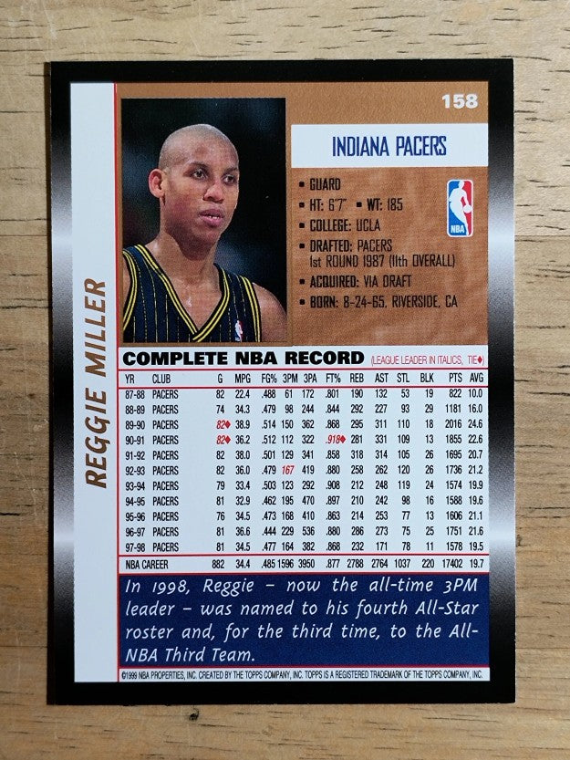 1998-99 Topps #158 Reggie Miller