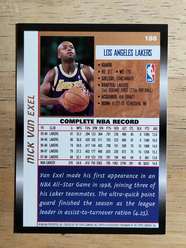 1998-99 Topps #186 Nick Van Exel