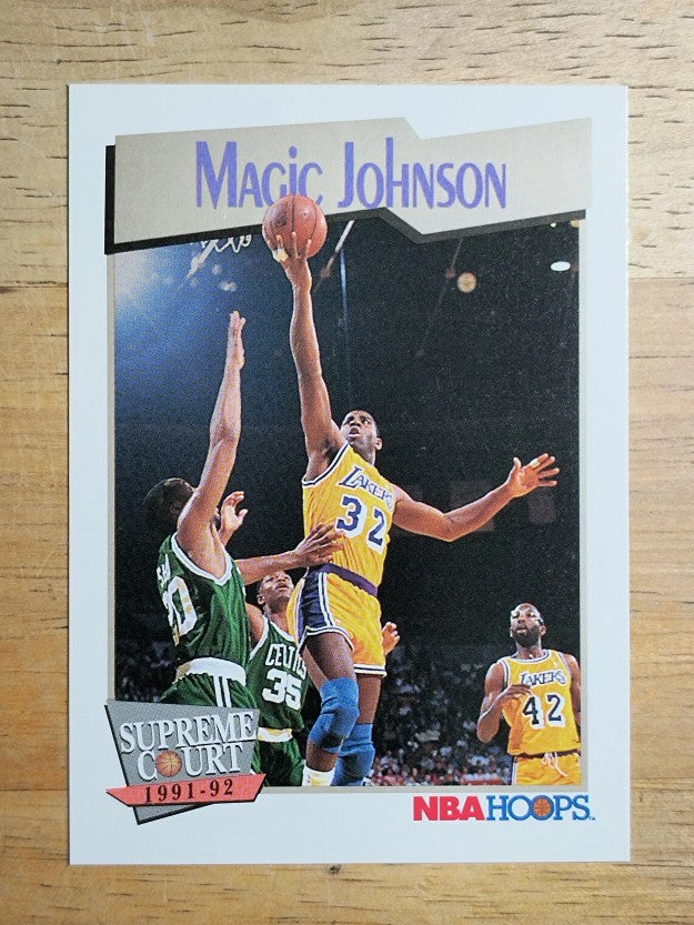 1991-92 Hoops #473 Magic Johnson SC (NM)