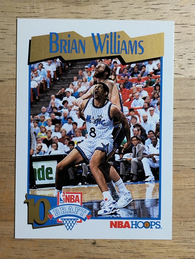 1991-92 Hoops #555 Brian Williams RC