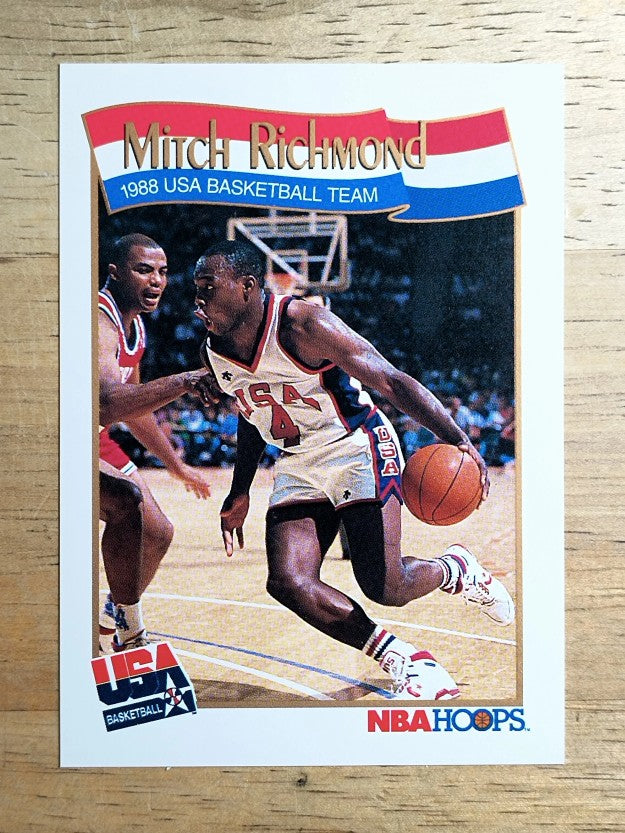 1991-92 Hoops #573 Mitch Richmond USA