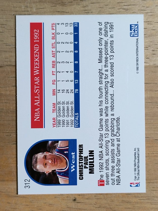 1992-93 Hoops #312 Chris Mullin AS