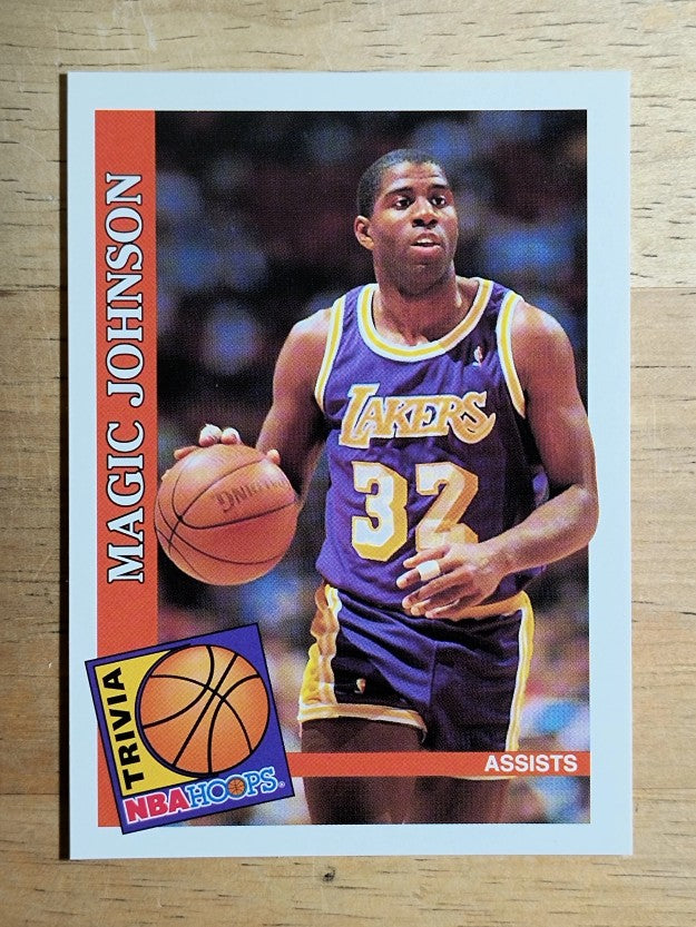 1992-93 Hoops #482 Magic Johnson TRV