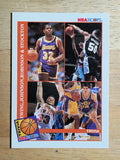 1992-93 Hoops #485 Answer Card TRIV/Magic Johnson/David Robinson/Ewing/Stockton