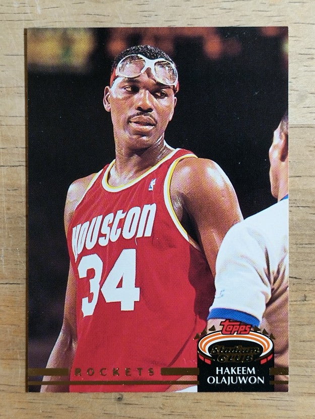 1992-93 Stadium Club #220 Hakeem Olajuwon