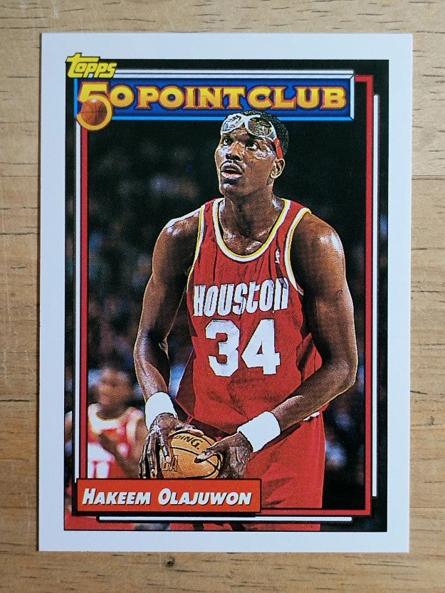 1992-93 Topps #214 Hakeem Olajuwon 50P