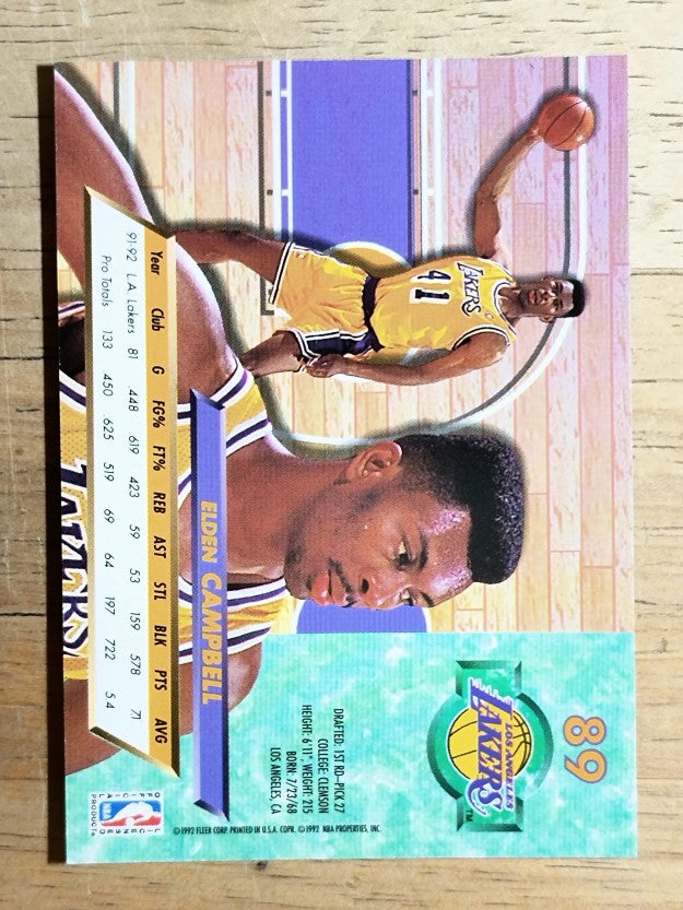 1992-93 Ultra #89 Elden Campbell