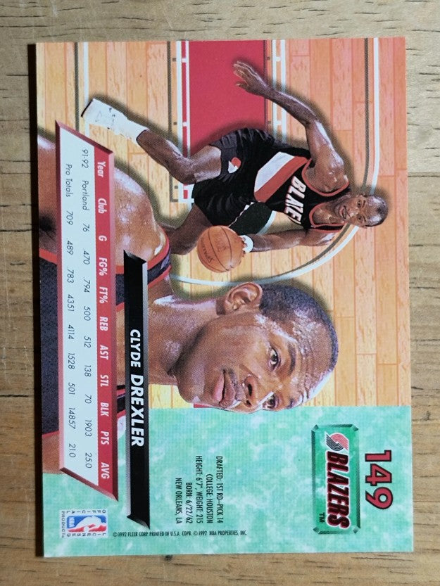 1992-93 Ultra #149 Clyde Drexler