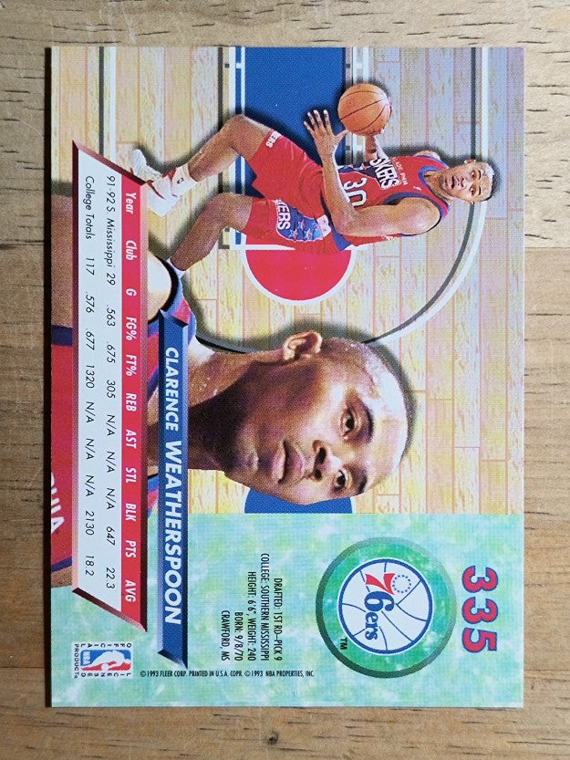 1992-93 Ultra #335 C.Weatherspoon RC