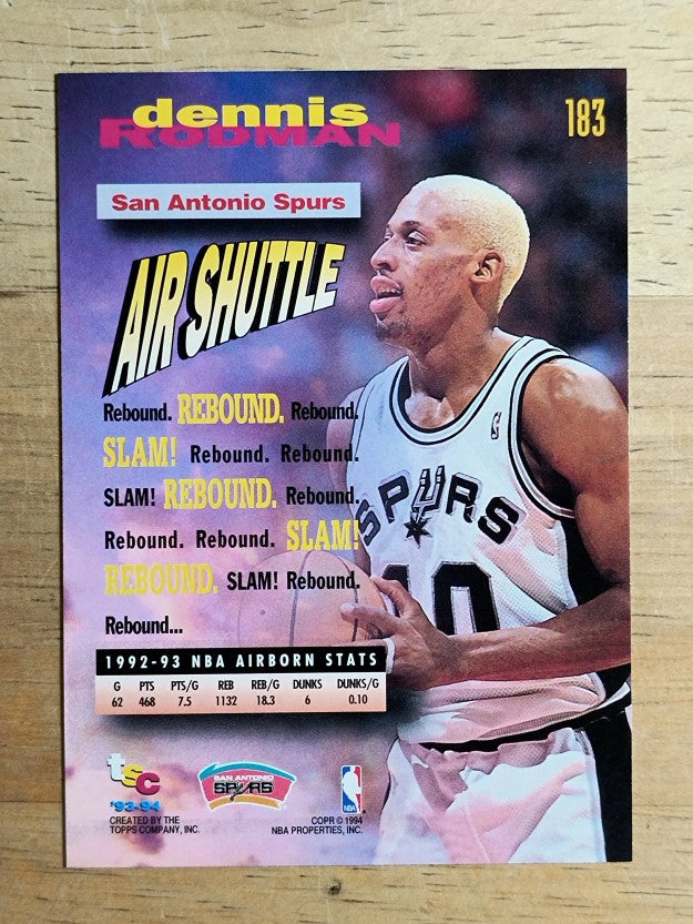 1993-94 Stadium Club #183 Dennis Rodman FF