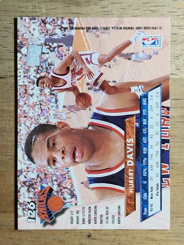1993-94 Ultra #126 Hubert Davis