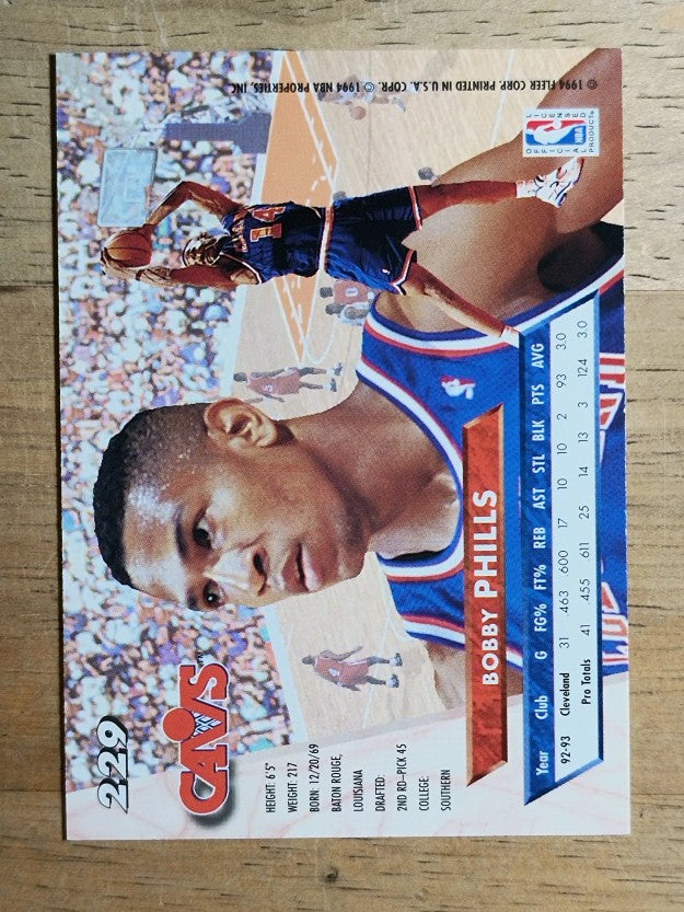 1993-94 Ultra #229 Bobby Phills
