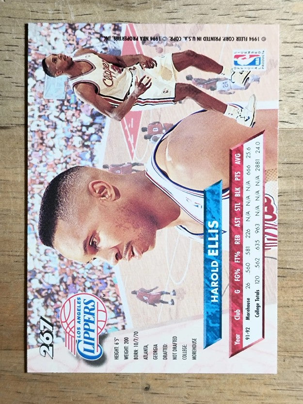 1993-94 Ultra #267 Harold Ellis RC