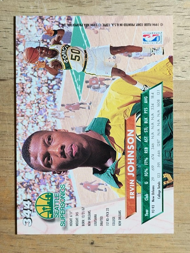 1993-94 Ultra #344 Ervin Johnson