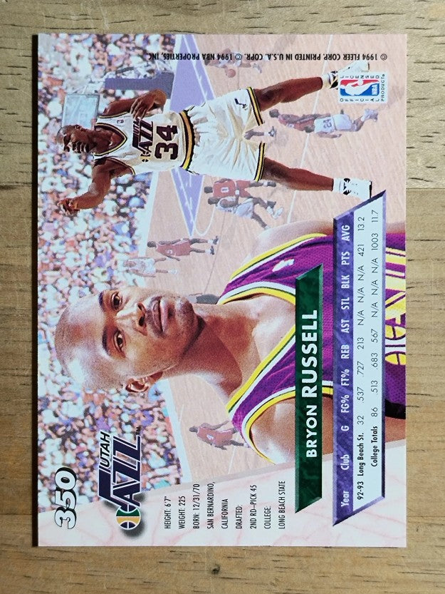 1993-94 Ultra #350 Bryon Russell RC