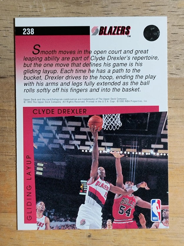1993-94 Upper Deck #238 Clyde Drexler SM