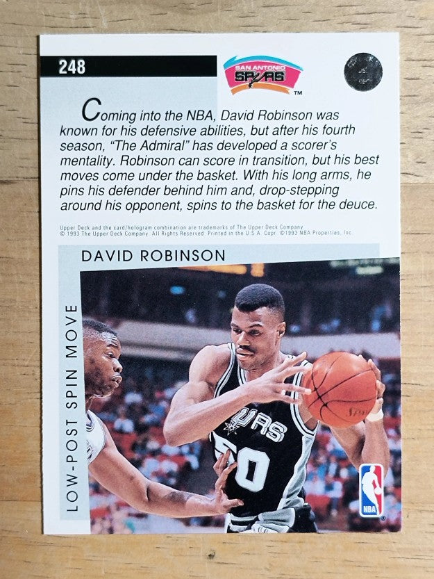 1993-94 Upper Deck #248 David Robinson SM