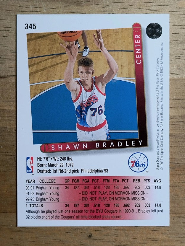 1993-94 Upper Deck #345 Shawn Bradley
