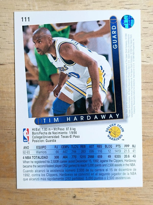 1993-94 Upper Deck International Spanish #111 Tim Hardaway