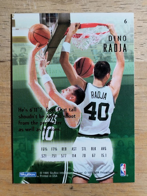 1994-95 Emotion #6 Dino Radja