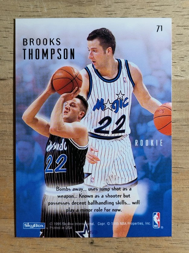 1994-95 Emotion #71 Brooks Thompson RC