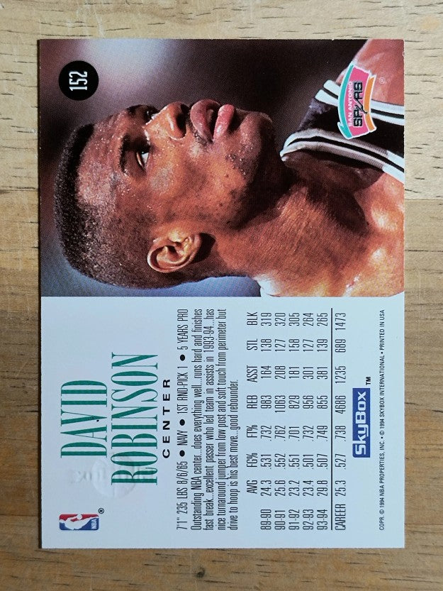 1994-95 SkyBox Premium #152 David Robinson