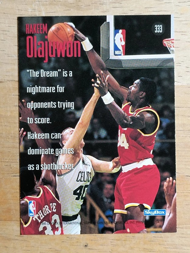 1994-95 SkyBox Premium #333 Hakeem Olajuwon SSW
