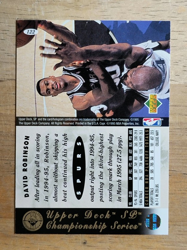 1994-95 SP Championship #122 David Robinson