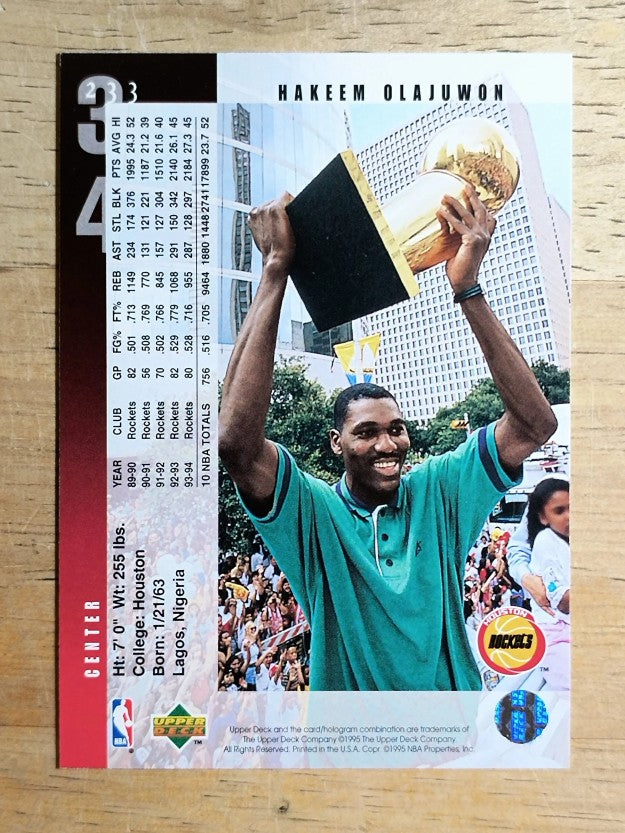 1994-95 Upper Deck #233 Hakeem Olajuwon