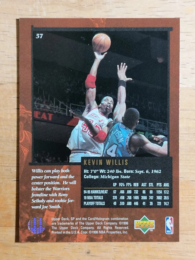 1995-96 SP Championship #57 Kevin Willis